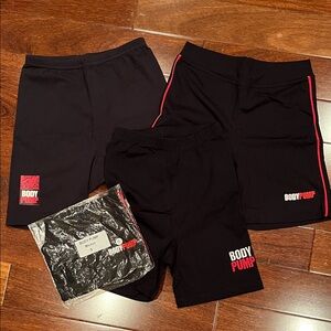 Les Mills Bodypump ladies athletic workout shorts size small